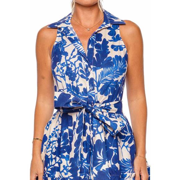 NEW CARA CARA hannah mini dress in evening mill reef - Picture 5 of 5